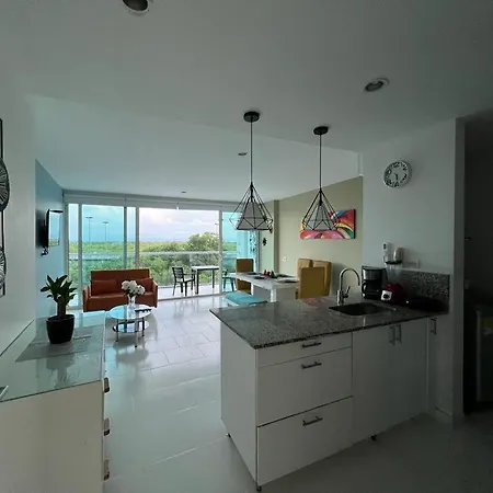 Acogedor Apartamento Primera Linea De Playa *